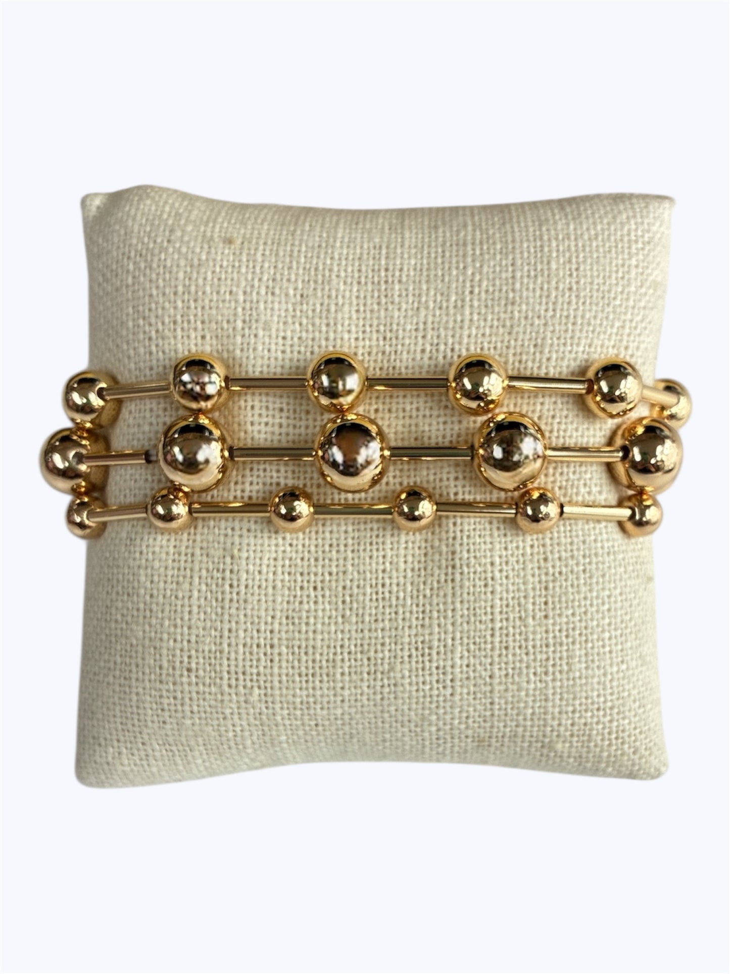 B0420 | Mixed Ball Bead Bracelet Stack | TB9721