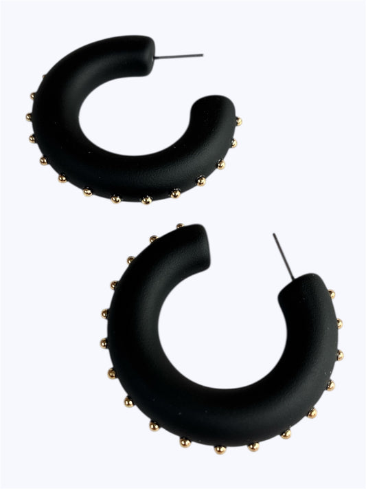 E2280 | Studded Hoop Earrings | 78E4643