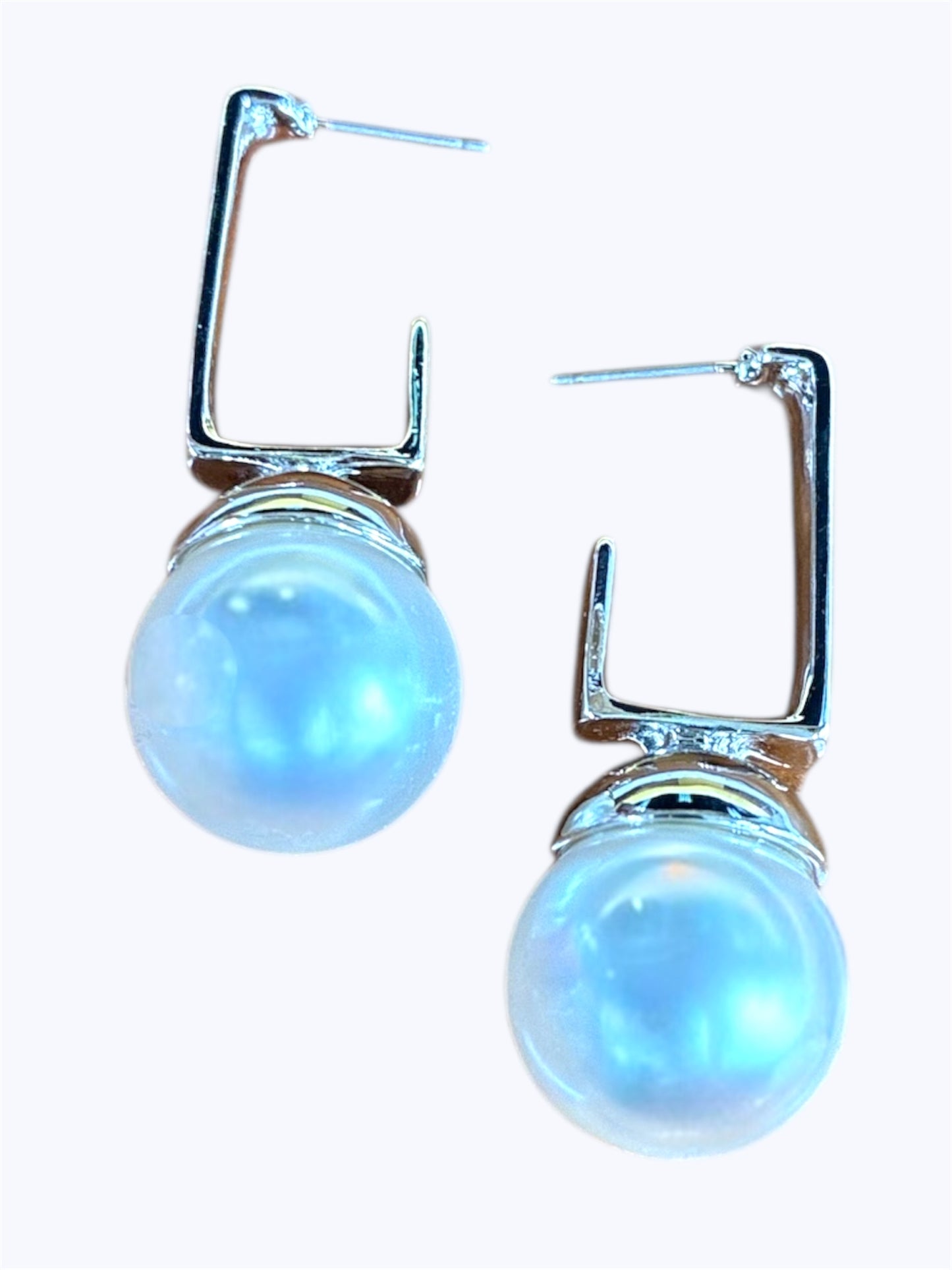E2282 | Pearl Drop Geometric Earrings | TE11993