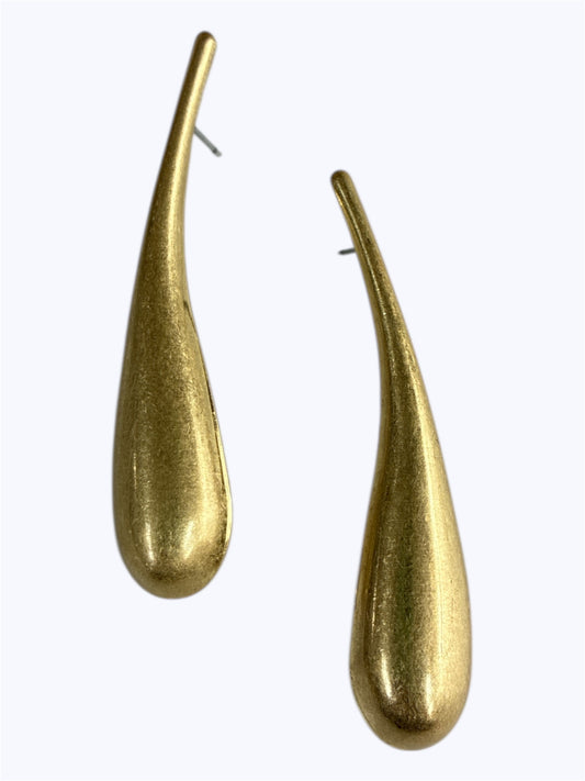 E0265 | Matte Large Teardrop Earrings |KE2722