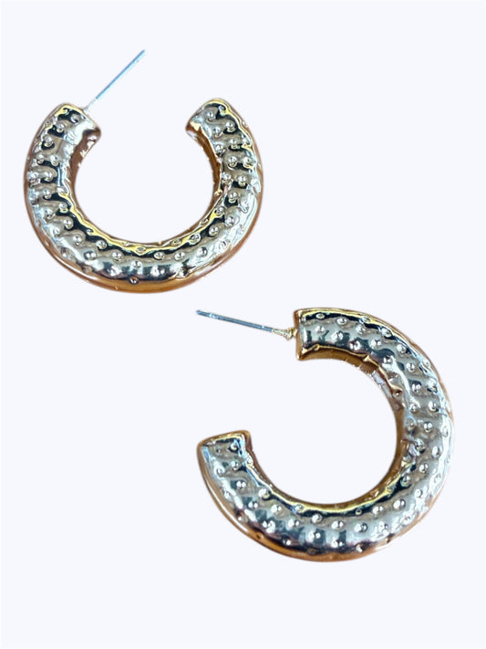 E2267 | Hammered Hoop Earrings | VE4748