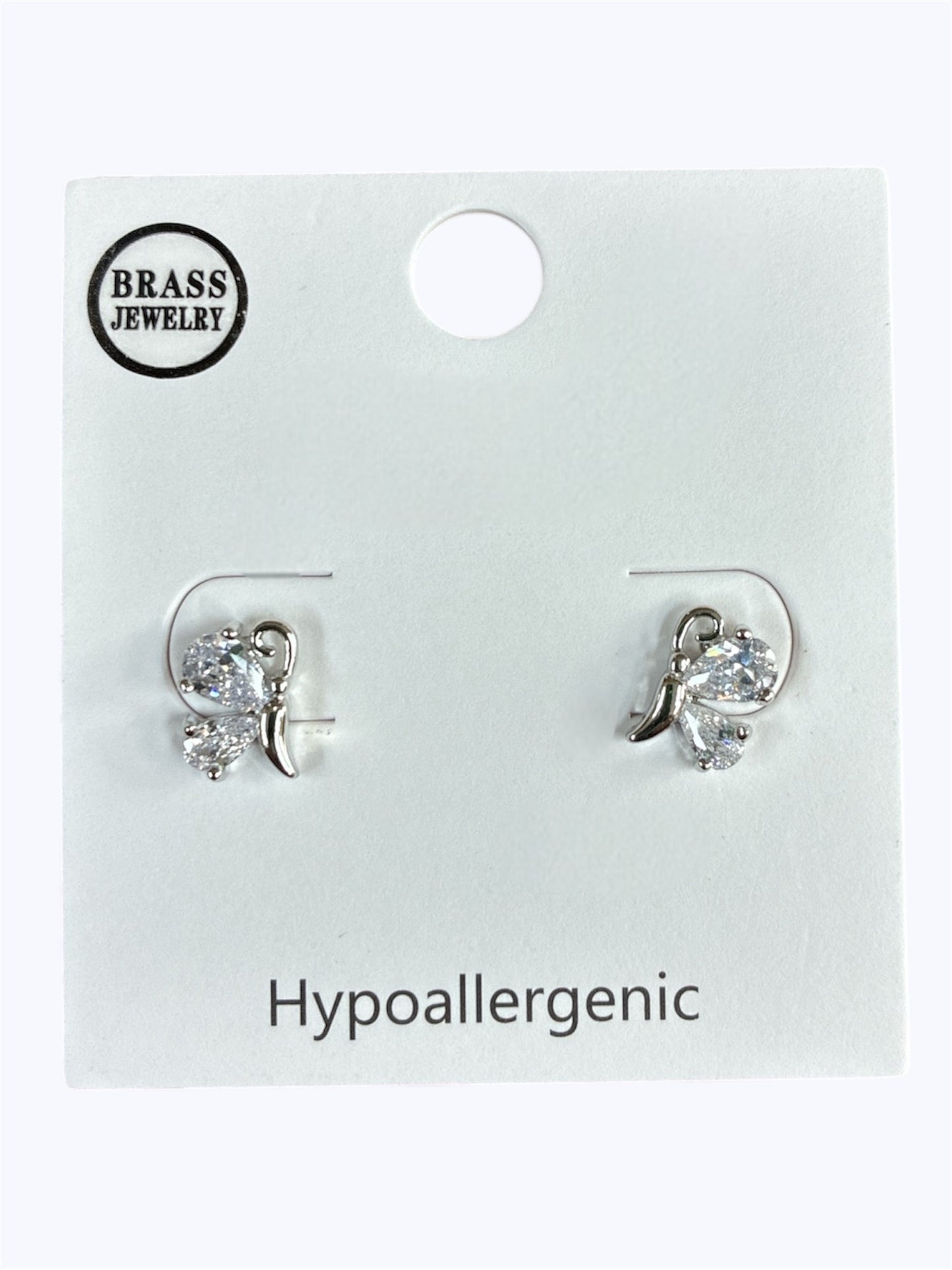 E2284 | Crystal Butterfly Small Stud Earrings | TE12083