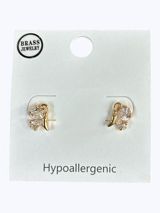E2284 | Crystal Butterfly Small Stud Earrings | TE12083