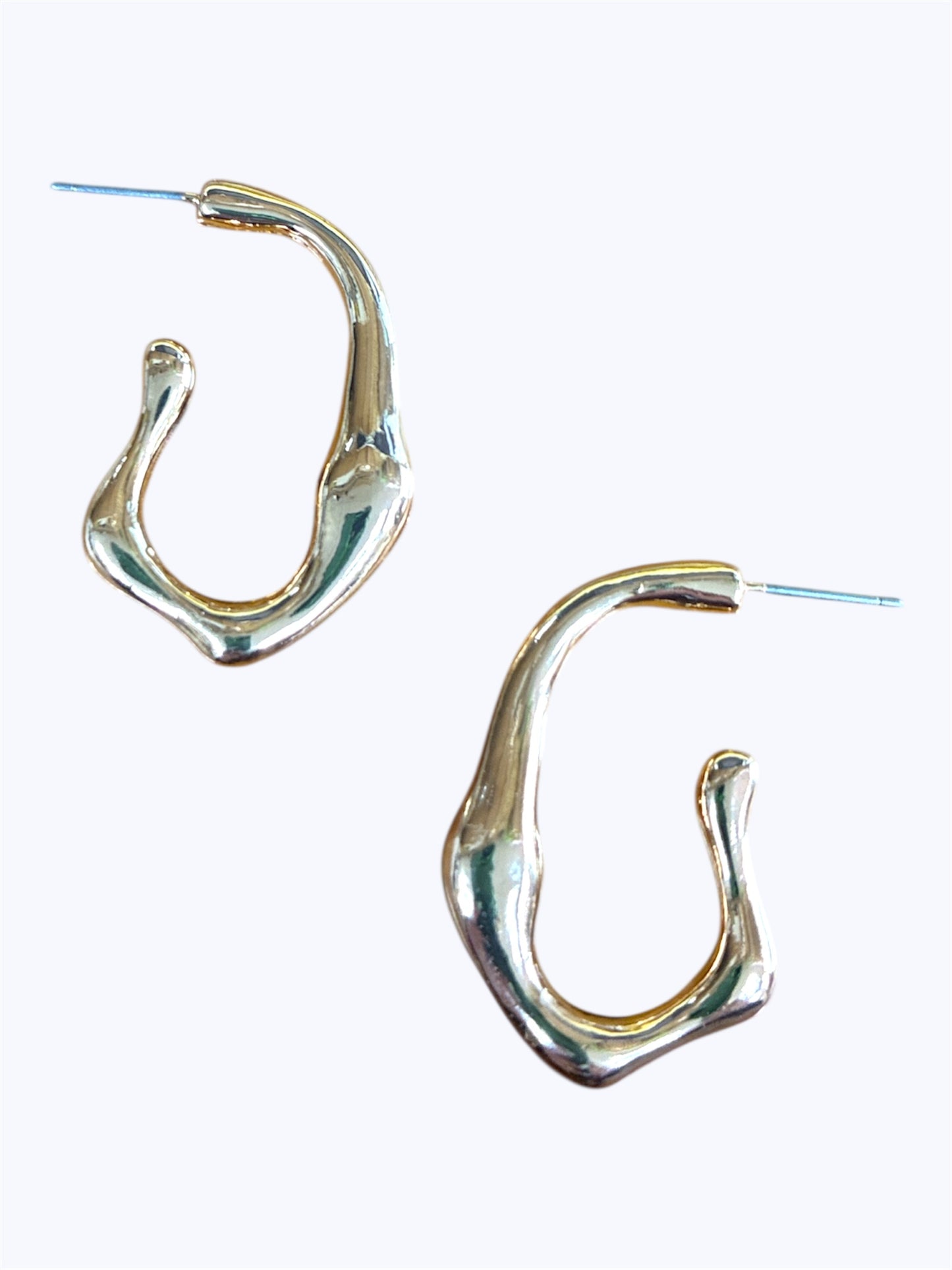 E2272 | Organic Sculpted Hoop Earrings | VE4844