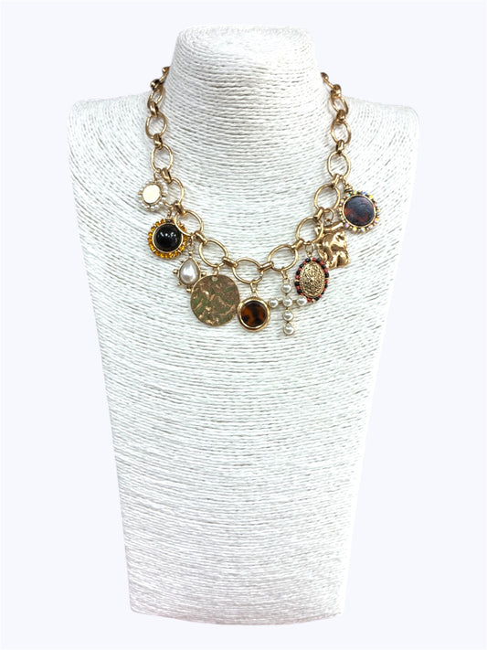 N0686 | Vintage-Inspired Charm Necklace | TNE2732
