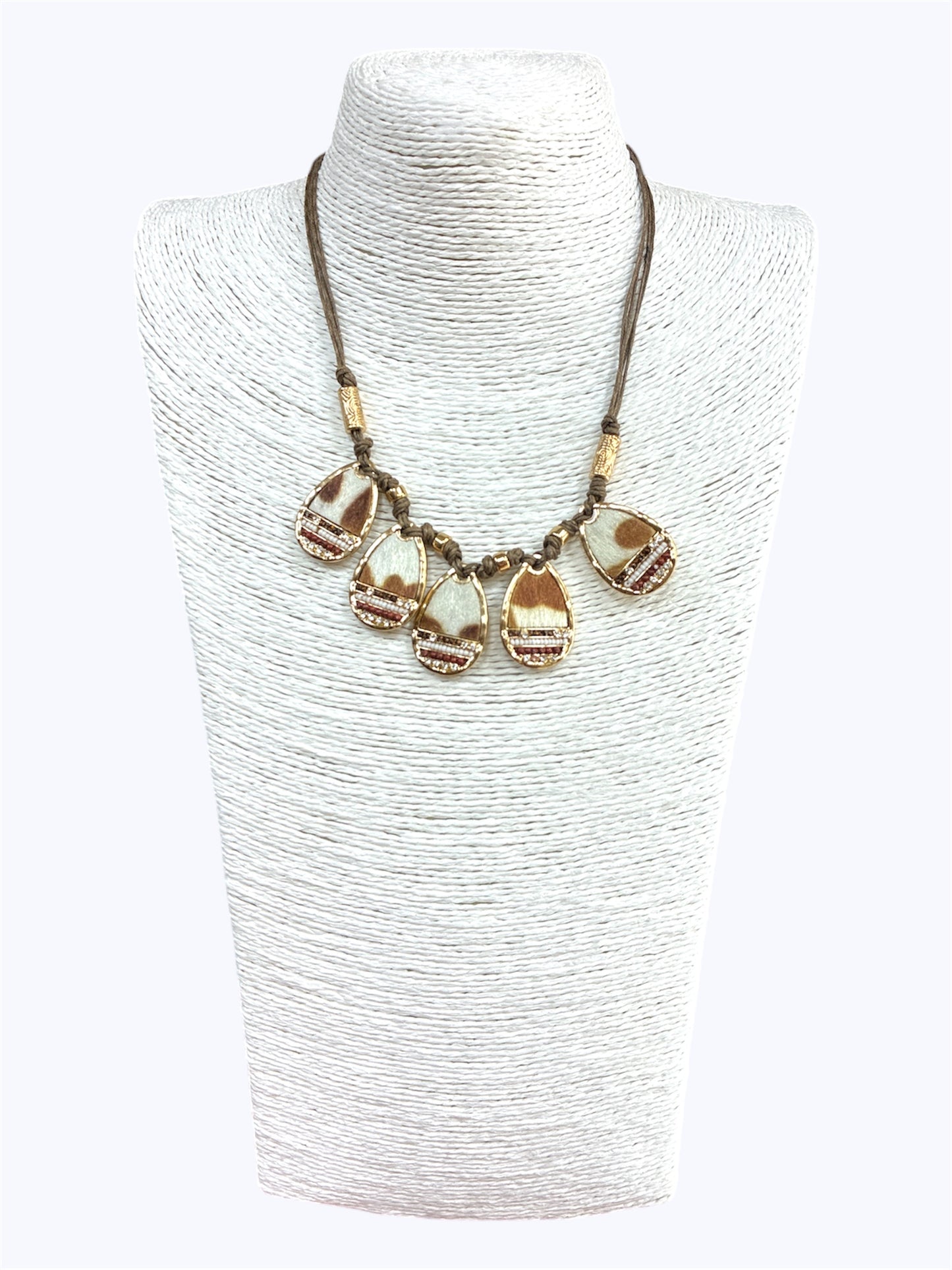 N0476 | Animal Print Short Necklace |JCNE2981