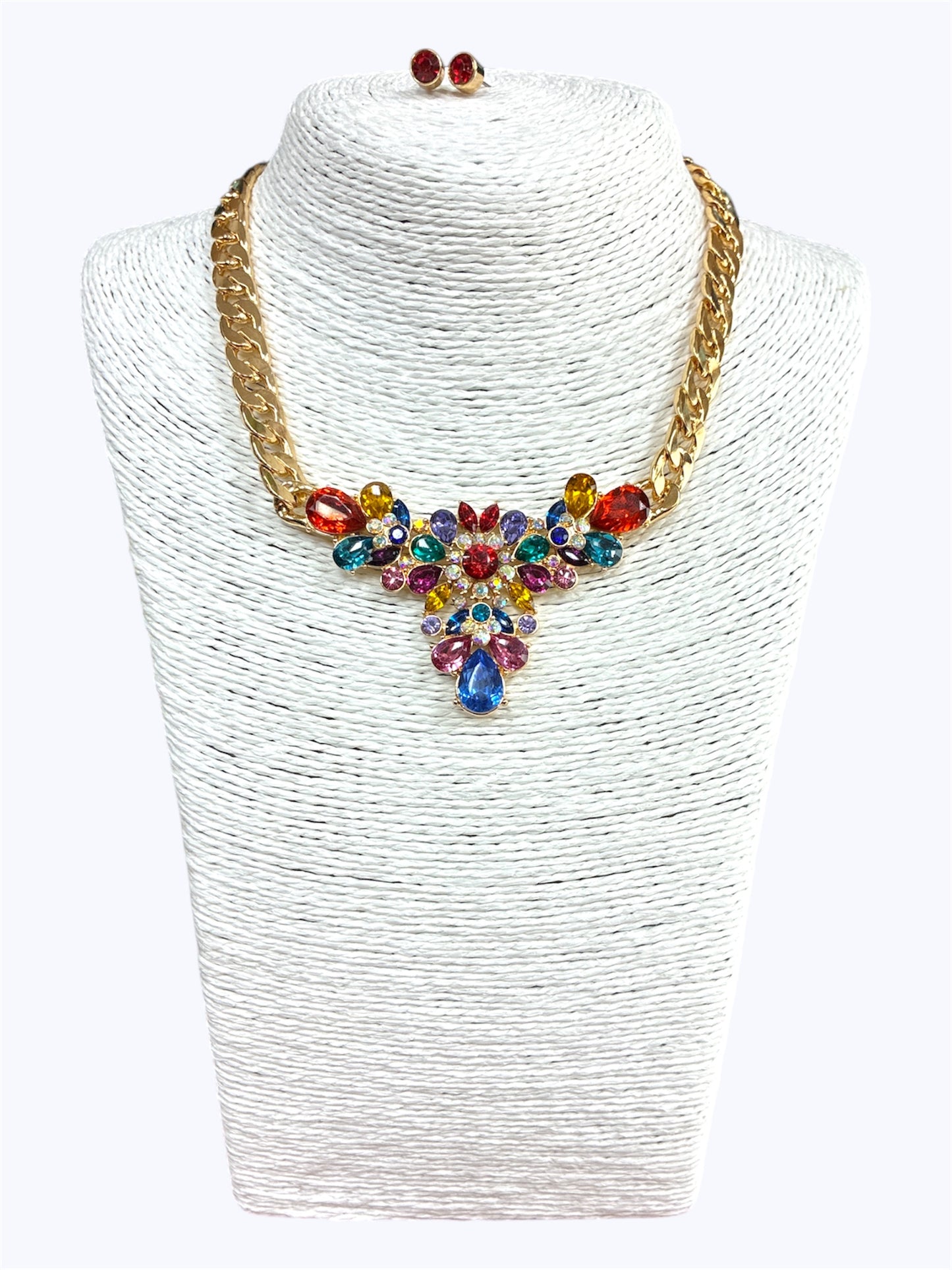 N5125 | Crystal Stone Statement Necklace | TNE1416