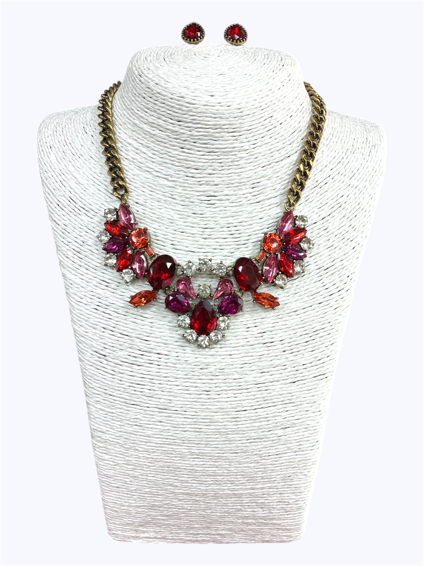 N5123 | Crystal Stone Necklace Set | TNE1512