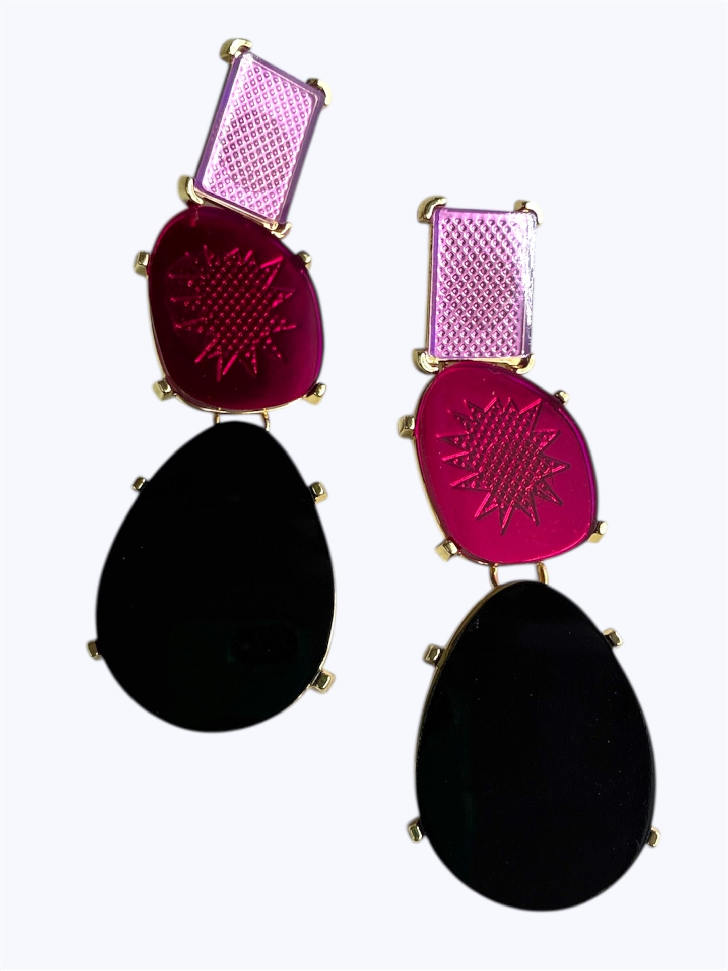 E2290 | Acrylic Long Drop Earrings |ER2648