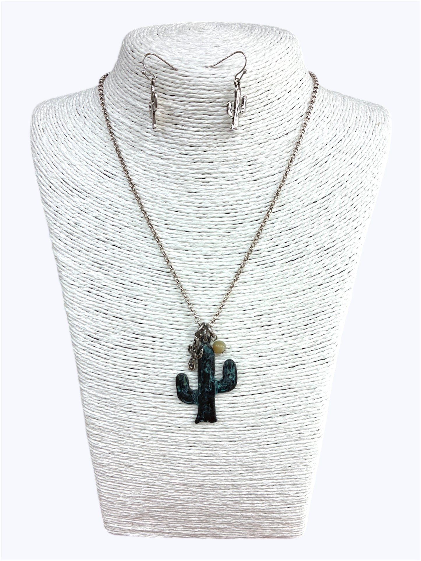 N0552 | Antique Cactus  Necklace Set | QNE12977