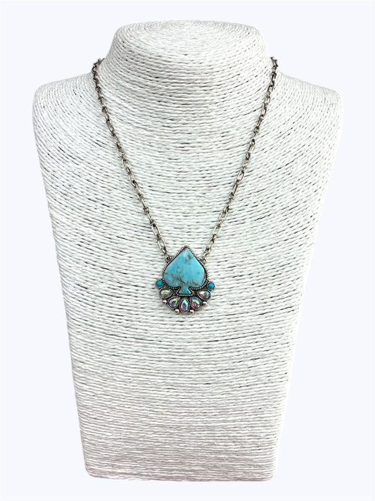 N0708 | Natural Stone Pendant Necklace | AN4550