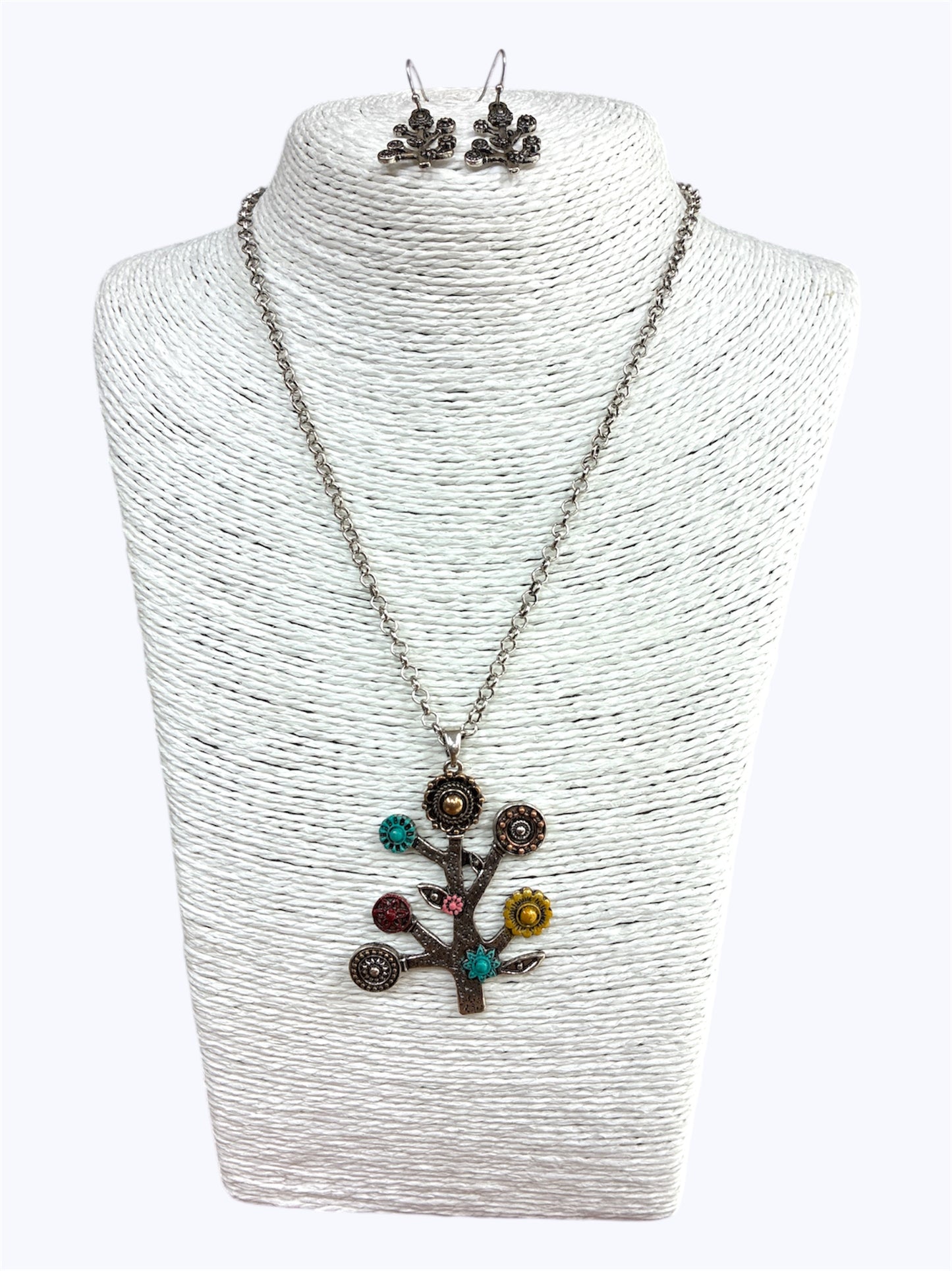 N0113| Antique Tree Necklace Set| QNE16170