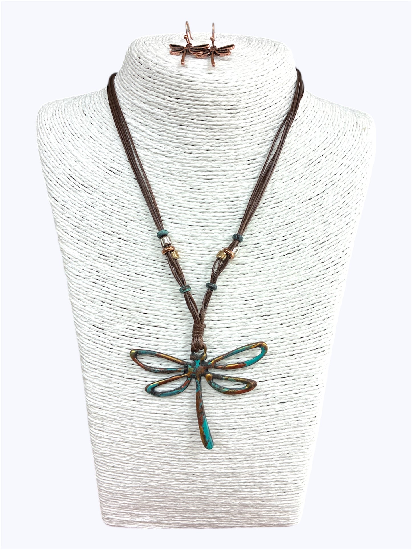 N0494 |Dragonfly Pendant Necklace Set |QNE14774