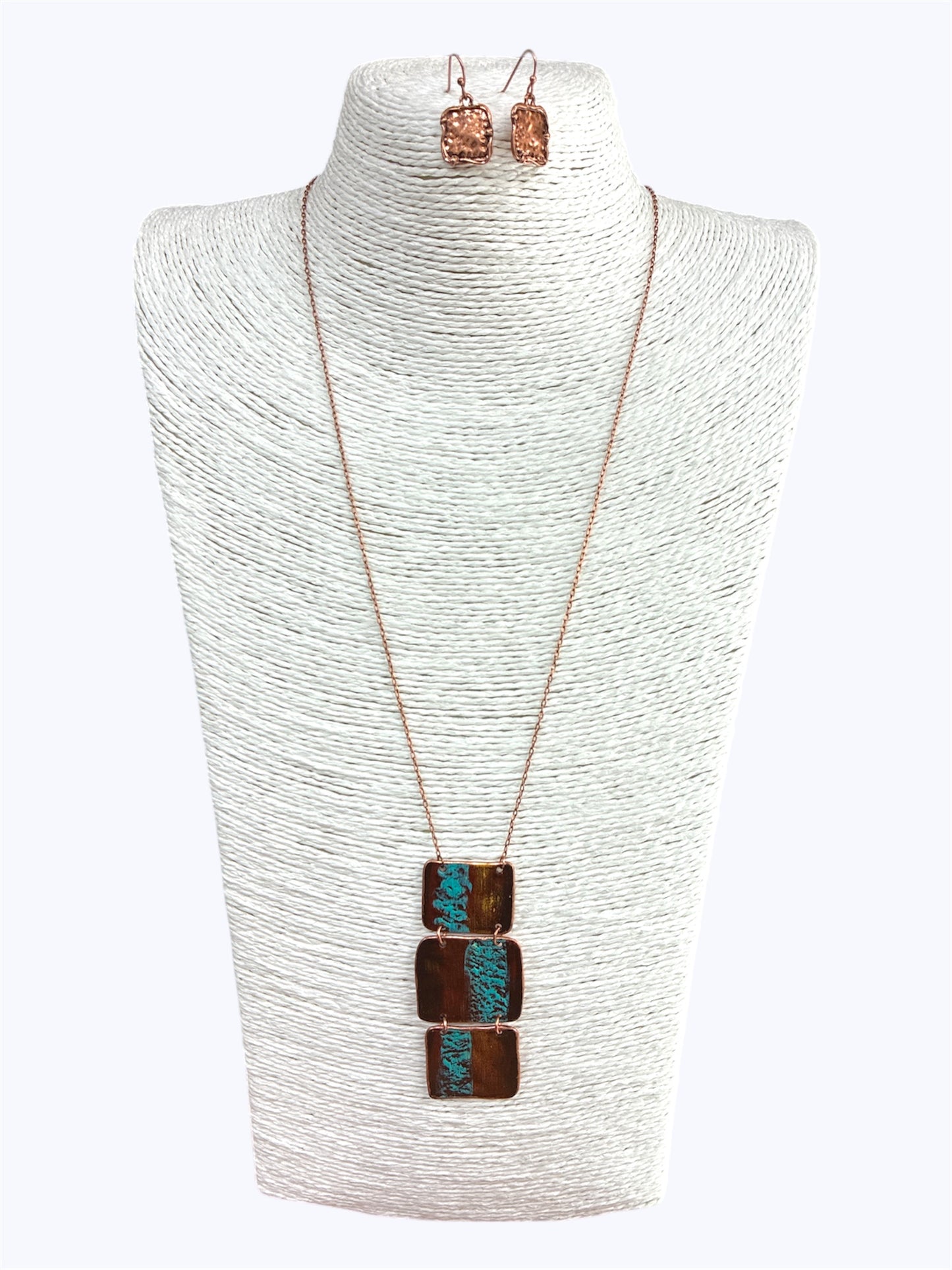 N0112 | Antique Rose Gold Necklace Set |QNE15169