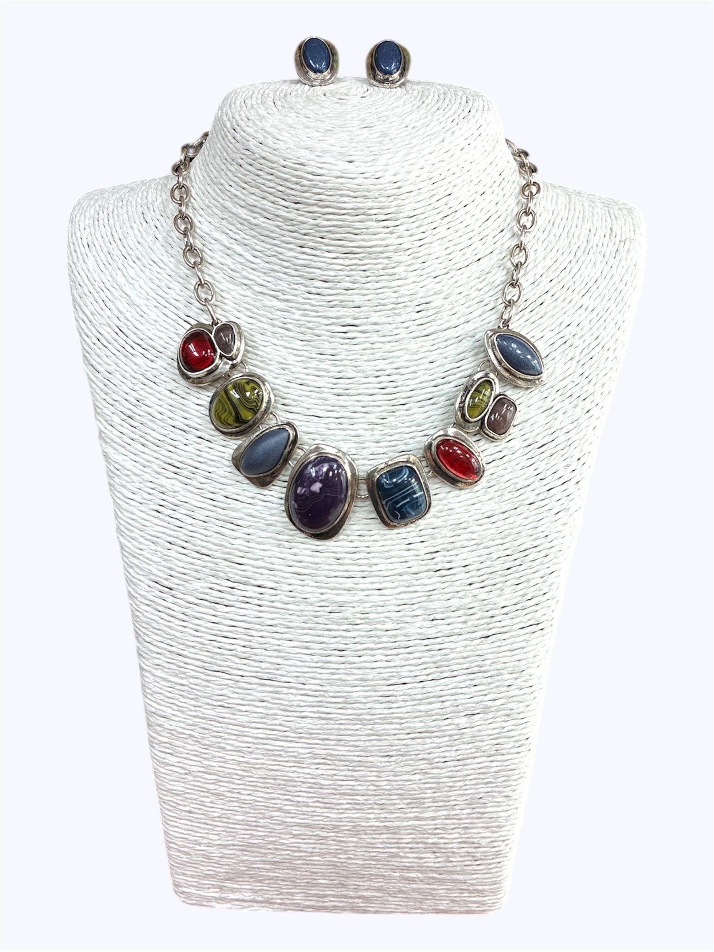 N0431| Faux Stone Deco Necklace |TNE1510