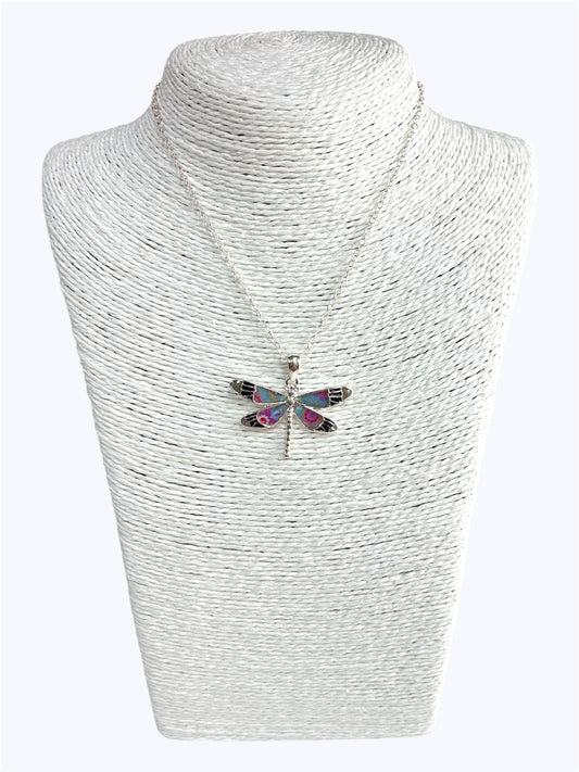 N0567|Multi Color Dragonfly Necklace |AN3023