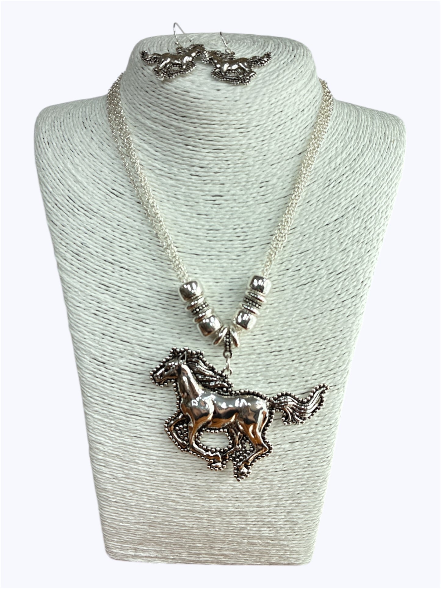 N0025 | Wild Spirit Horse Necklace Set | AS6727