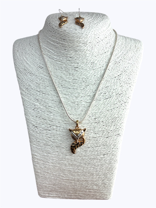 N0430 |Fox Pendant Necklace Set|AS6335