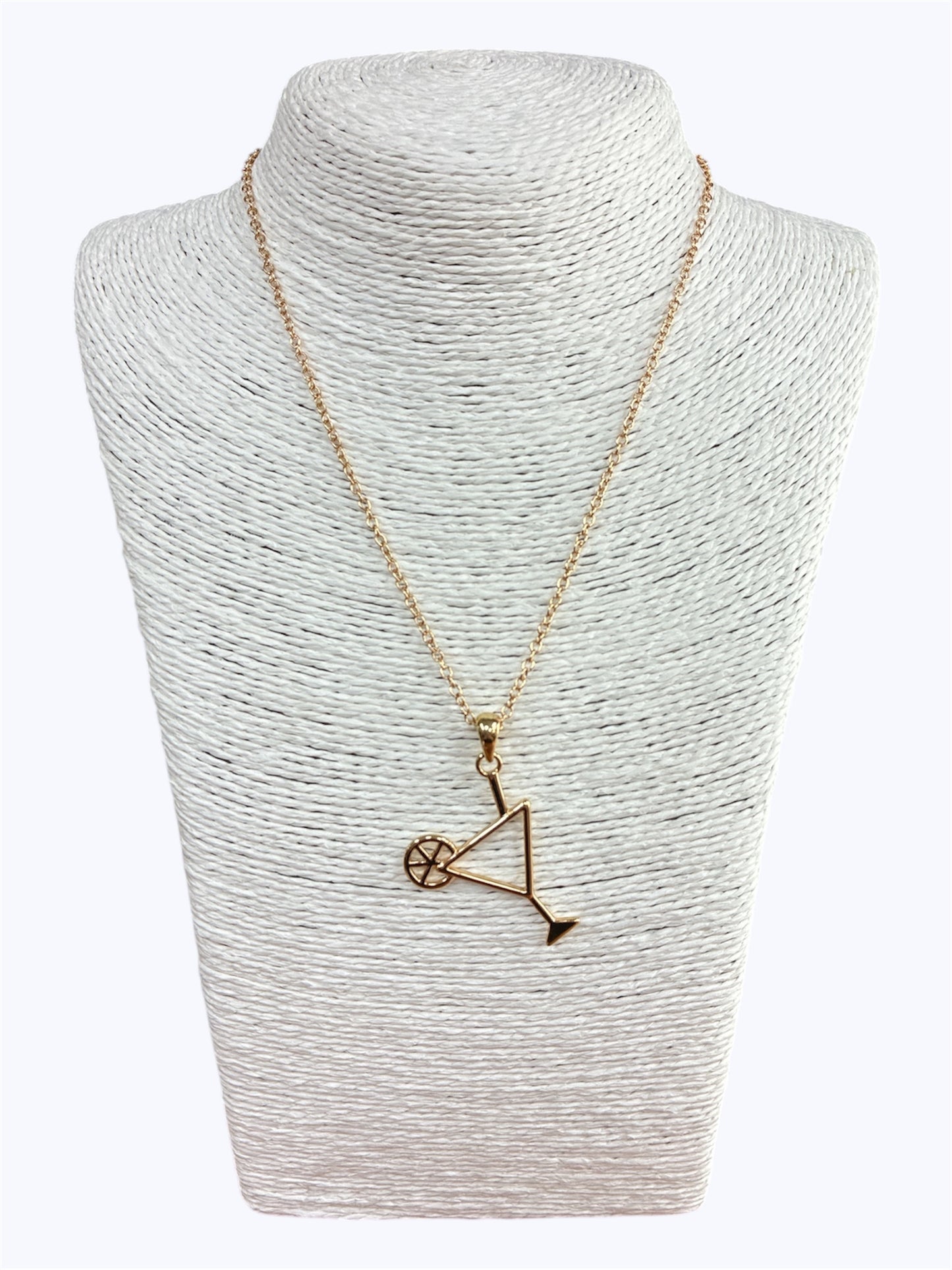 N0477|Cocktail Glass Design Pendant Necklaces |AN2908