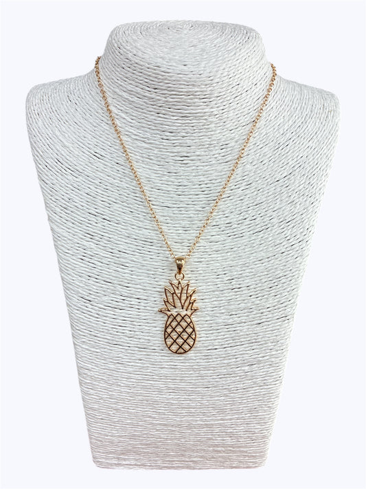 N0364| Fruit Pineapple Design Pendant Necklace |AN2907
