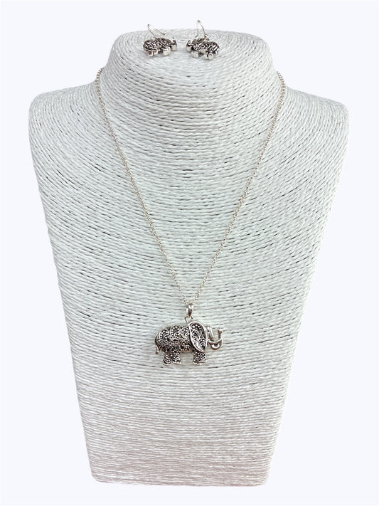 Antique Elephant Necklace Set