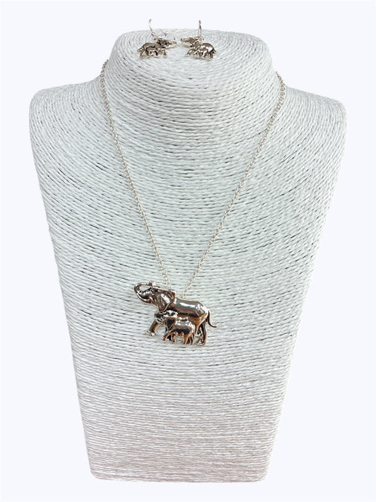 Antique Elephant Necklace Set