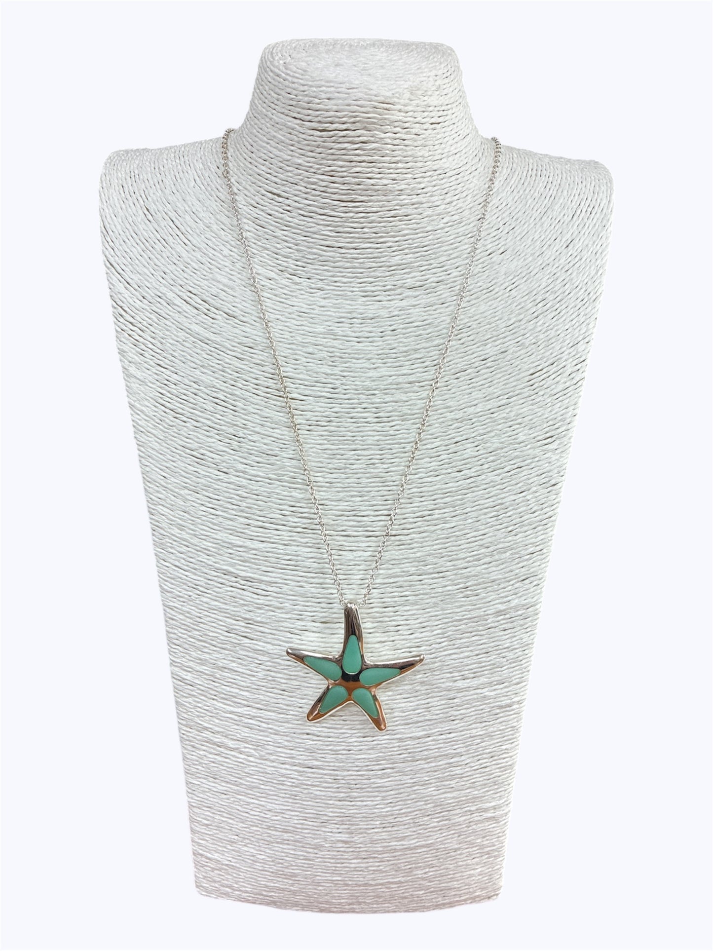 Blue Starfish Long Necklace