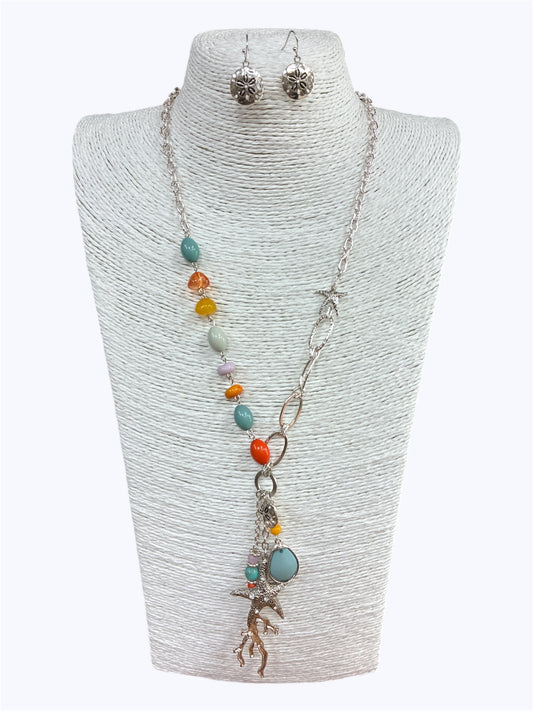 Sea Life Multi color Long Necklace