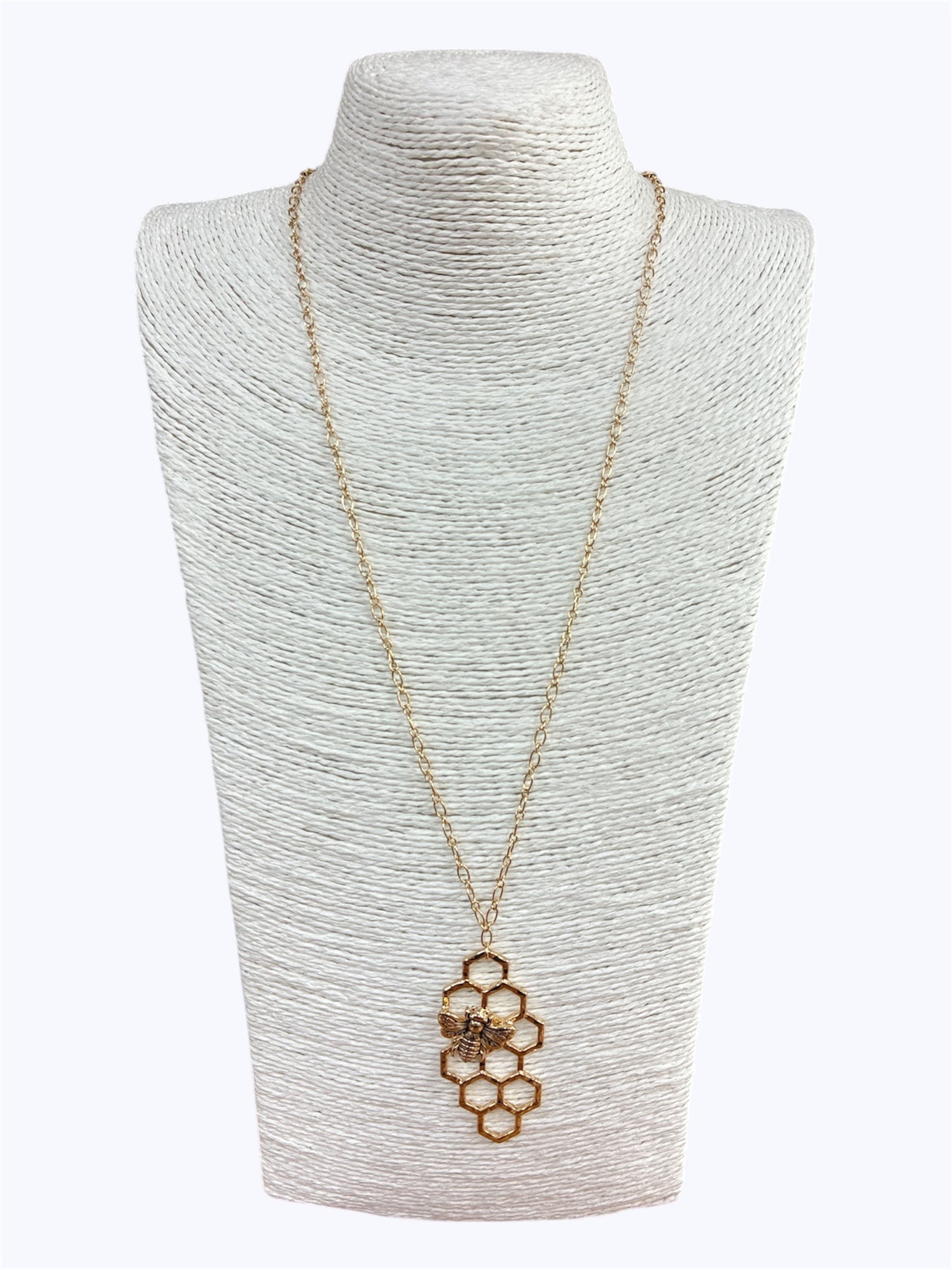 N0550| Bee Pendant Long Necklace |N1030