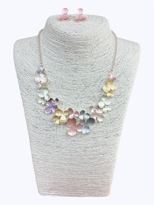 N0026 | Pastel Petal Necklace Set | 126694