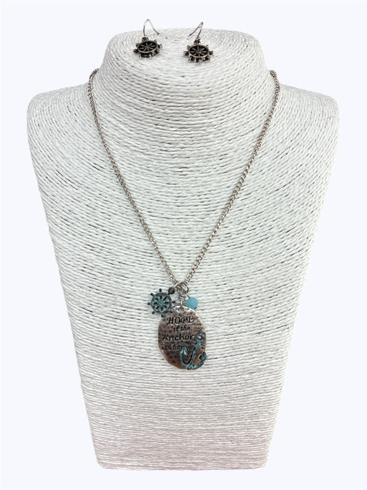 Anchor Antique Necklace Set