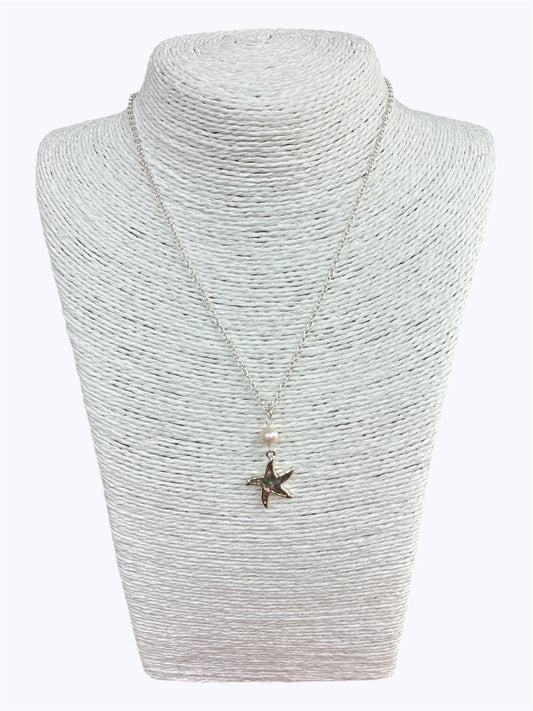 Abalone Starfish  Necklace