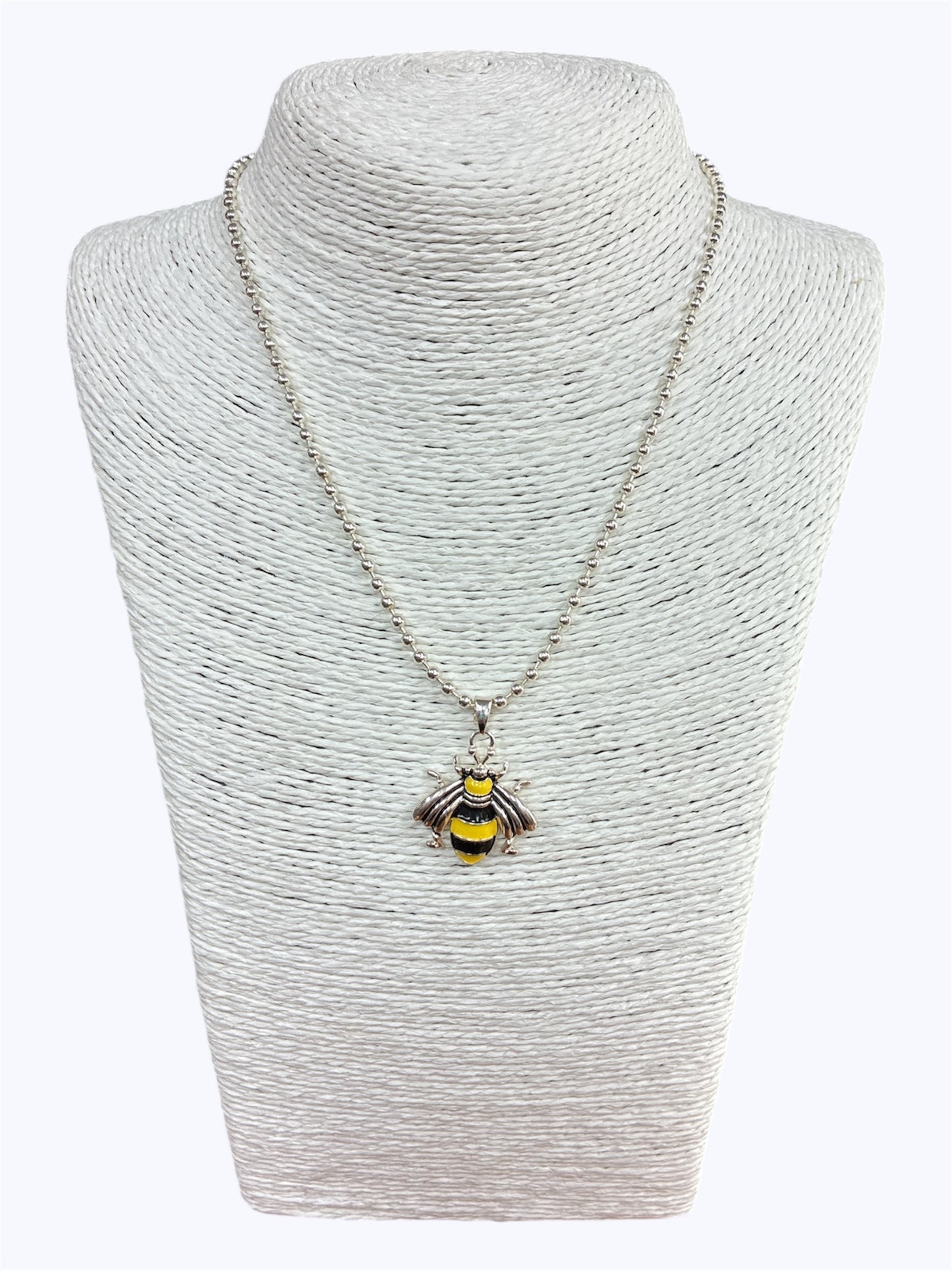 Yellow Black Bee Necklace