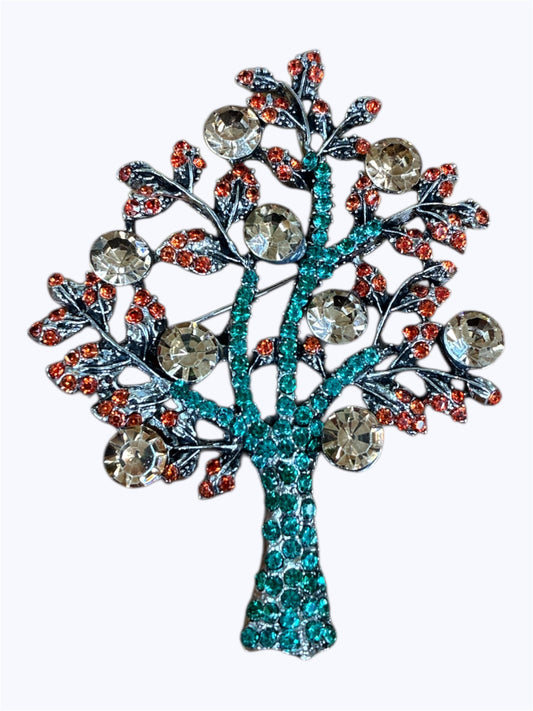 BR0326 | Handcrafted Tree Brooch | D5-3-7242