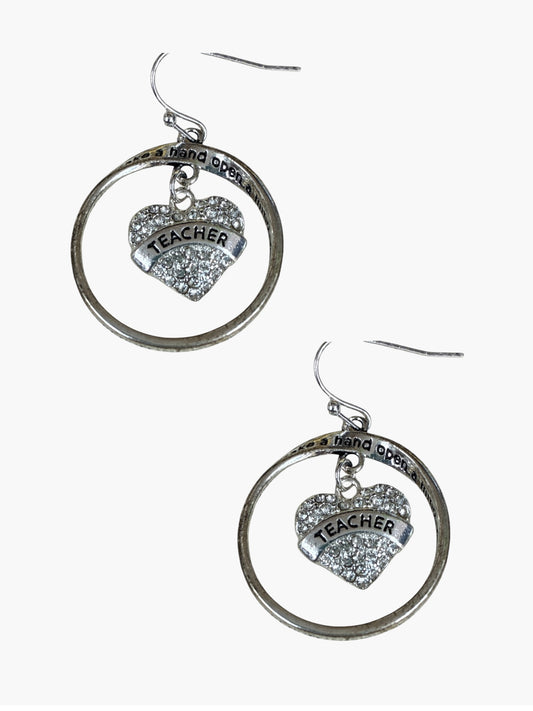 E1986 | Inspirational Teacher Earrings | AE6576
