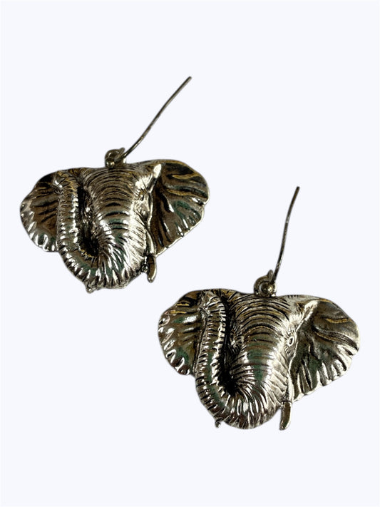 E0981|  Animal Elephant Head Shape Drop Dangle Hook earrings |AE3487