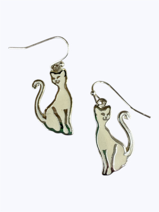 E1081|  Animal Cat Design Drop Dangle Earrings |AE2741