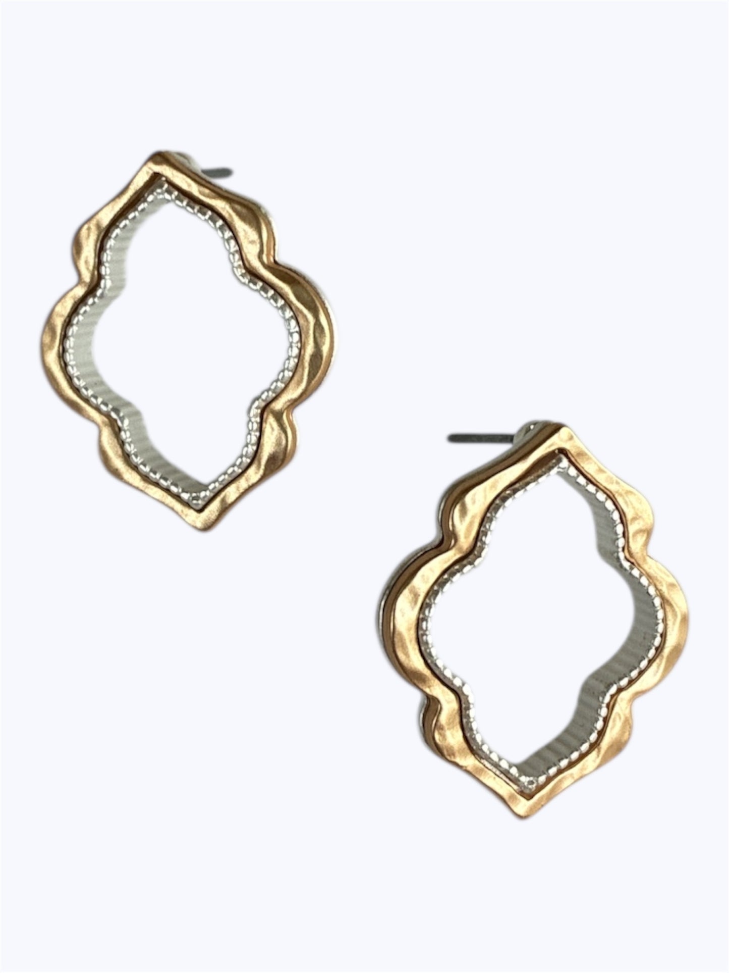 E0999|  Mini Open Flower  Shape Stud Style Post Earrings|AE6241