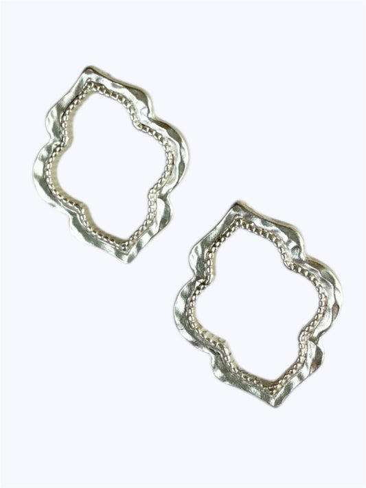 E0999|  Mini Open Flower  Shape Stud Style Post Earrings|AE6241