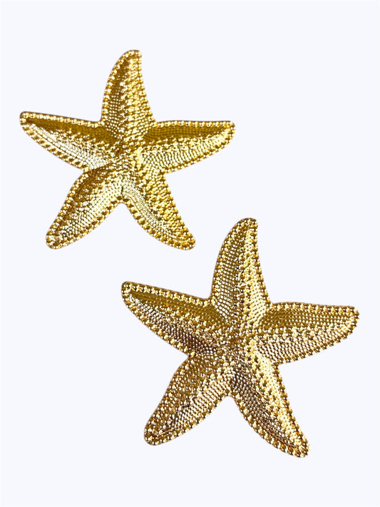 E0904 | Metal Starfish  Post Earrings|78E5017
