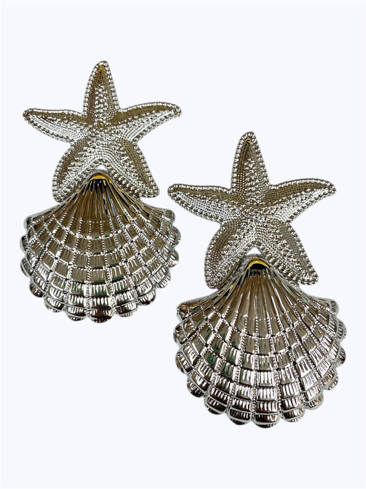 E0434 | Lightweight Starfish Shell Earrings | KE4521