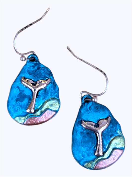 E1190| Whale Tail Design Drop Dangle Earrings |QE6711