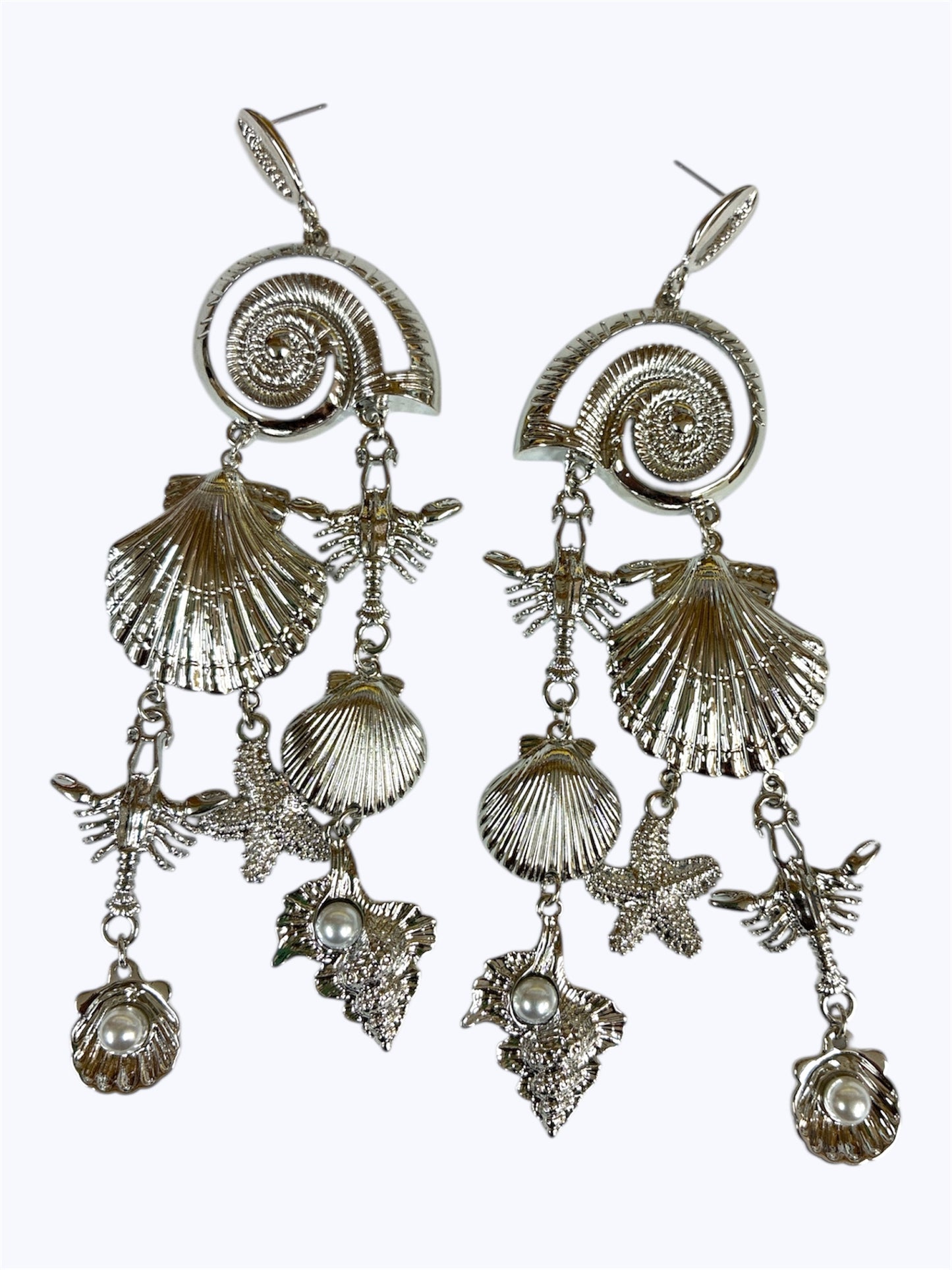 E0263 | Couture Coastal Statement Earrings | 25E6204