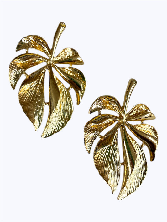 E1298 | Leaf Drop Earrings |KE4320
