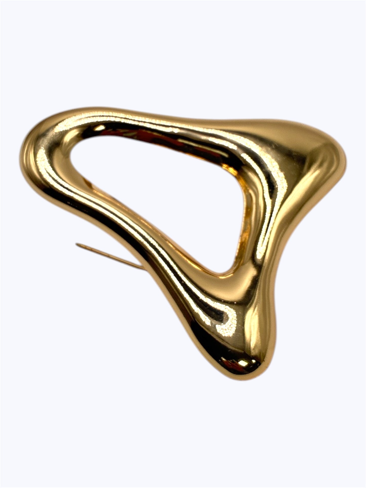 BR0444 |Gold Triangle Pin Brooch| 25P1086
