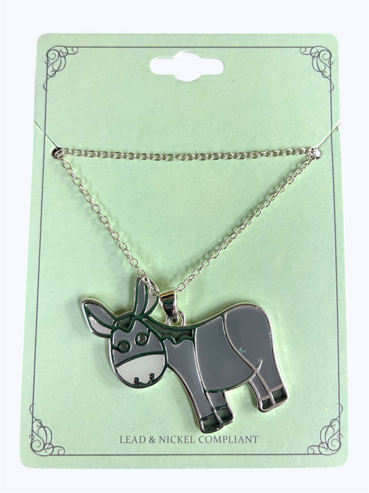 Gray Donkey Necklace