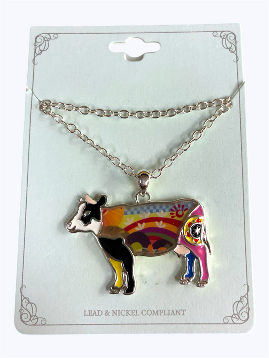 Multi Color Cow Necklace