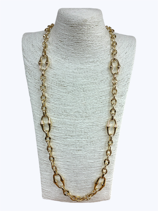 N5078| 14K Gold Plated Long Chain Necklace| 1380G-36