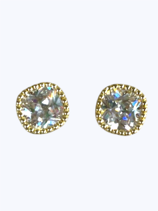 E0256|Cubic Zirconia Small Stud Earrings | A9121