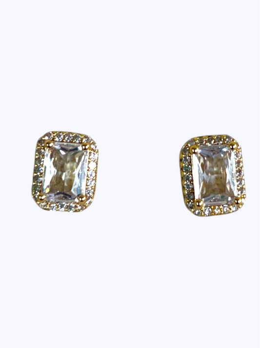 E2002 | Emerald-Cut Earrings | ER9545